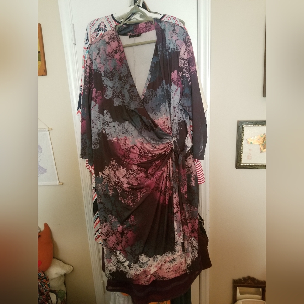 Isabel & Alice Faux Wrap Dress